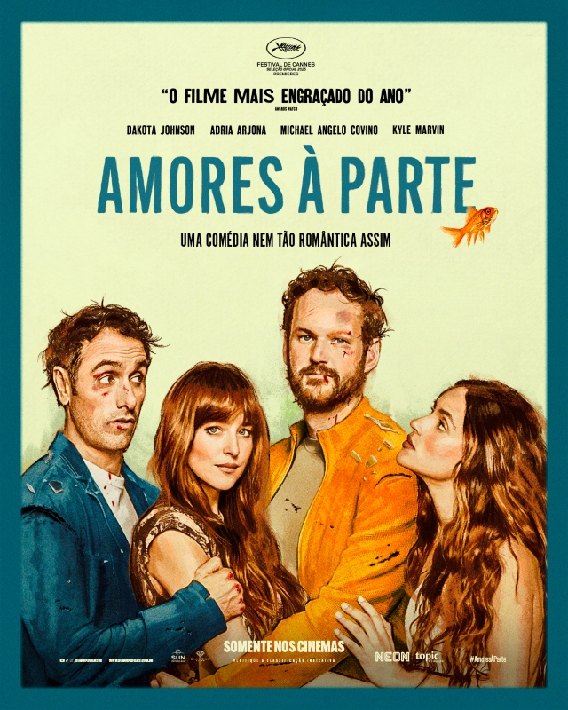 Cartaz de divulgação do filme Amores à Parte.