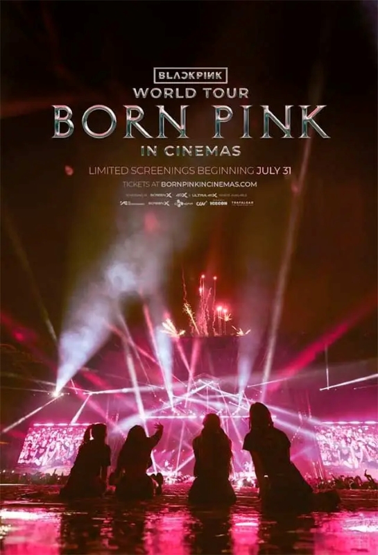 Cartaz do filme Blackpink World Tour [Born Pink] In Cinemas.