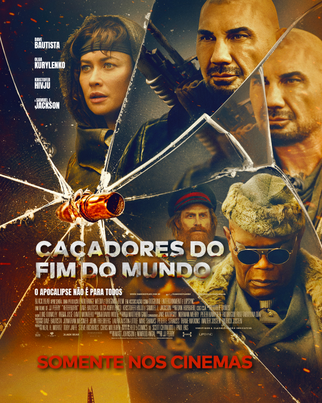 Cartaz de divulgação do filme Caçadores do Fim do Mundo.