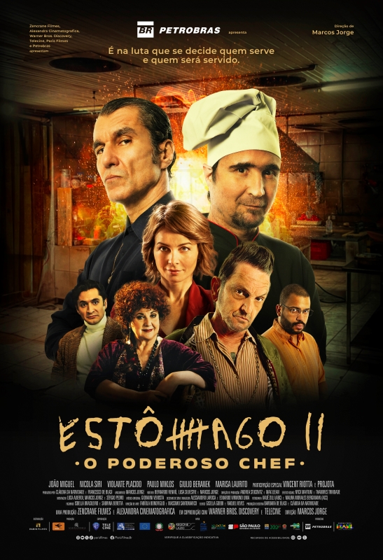 Cartaz de divulgação do filme: Estômago 2 - O Poderoso Chef.