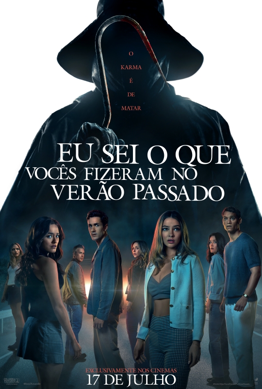 Cartaz de divulgação do filme Eu Sei o que Vocês Fizeram no Verão Passado.