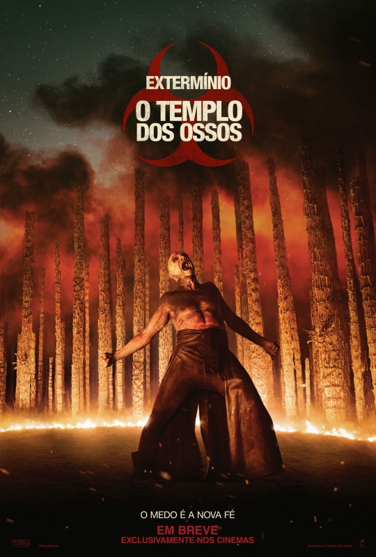 Cartaz de divulgação do filme Extermínio: O Templo dos Ossos.