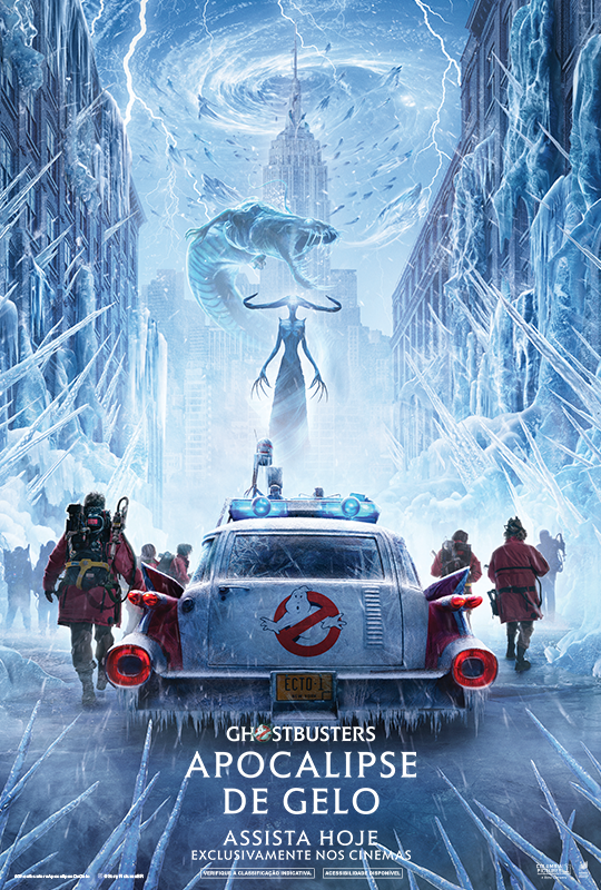 Cartaz do filme Ghostbusters: Apocalipse de Gelo.