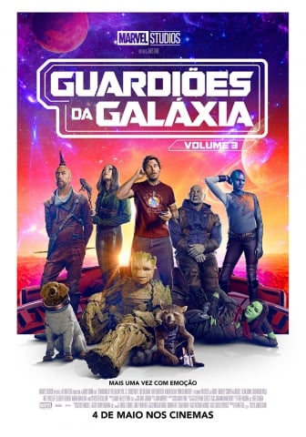 Cartaz do filme Guardiões da Galáxia: Volume 3.