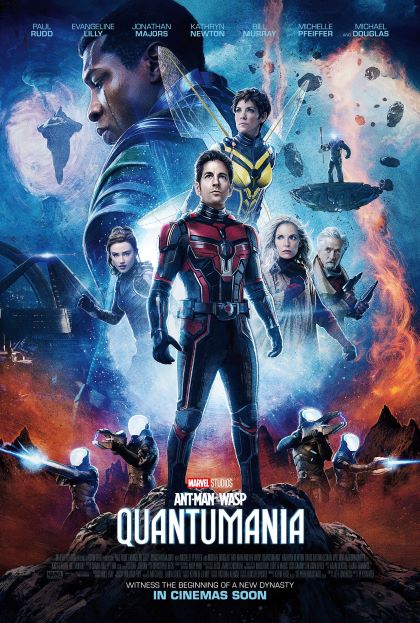 Cartaz do filme Homem-Formiga e a Vespa: Quantumania.