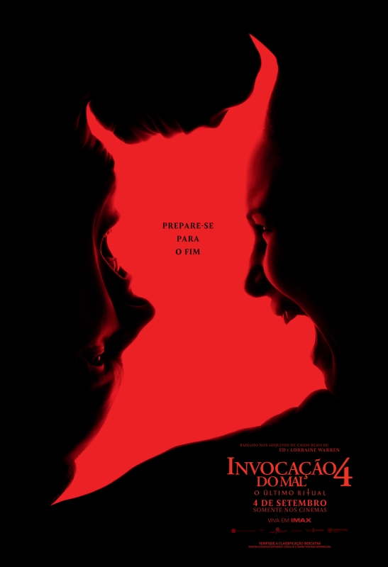Cartaz de divulgação do filme Invocação do Mal 4: O Último Ritual.