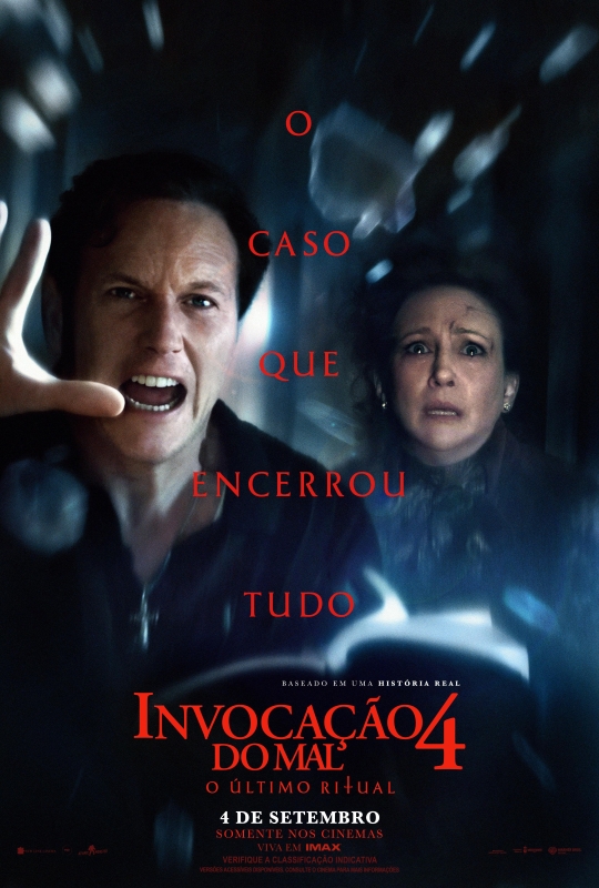 Cartaz de divulgação do filme Invocação do Mal 4: O Último Ritual.