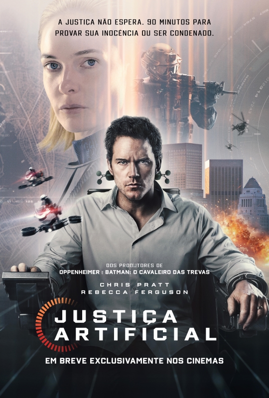 Cartaz de divulgação do filme Justiça Artificial.