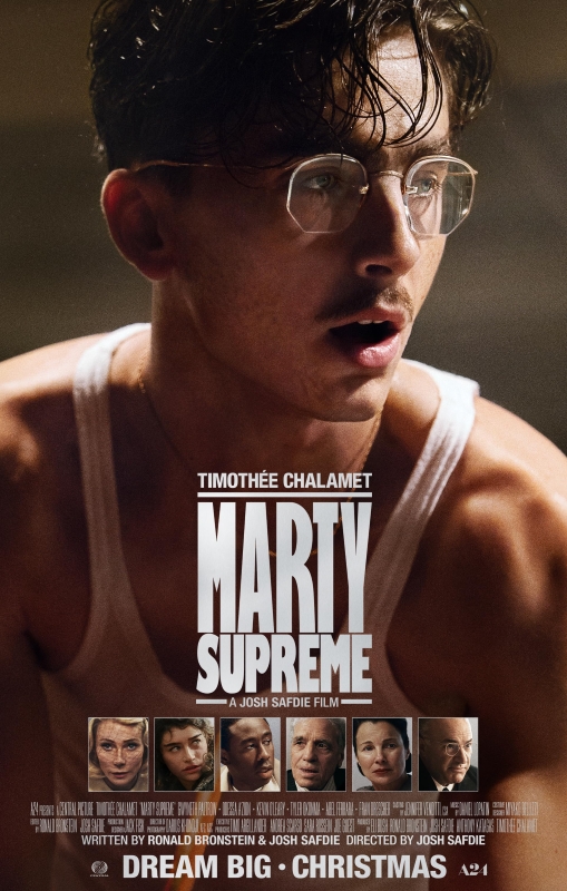 Cartaz de divulgação do filme Marty Supreme.