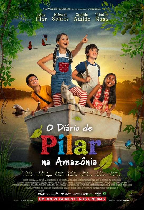 Cartaz de divulgação do filme O Diário de Pilar na Amazônia.