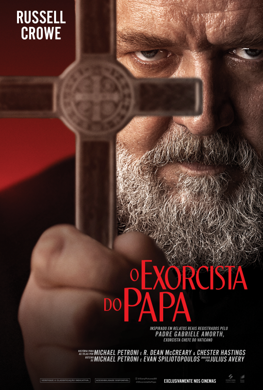 Cartaz do filme O Exorcista do Papa .