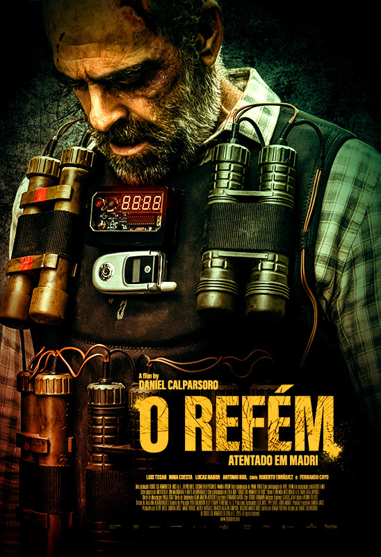 Cartaz do filme O Refém: Atentado em Madri.