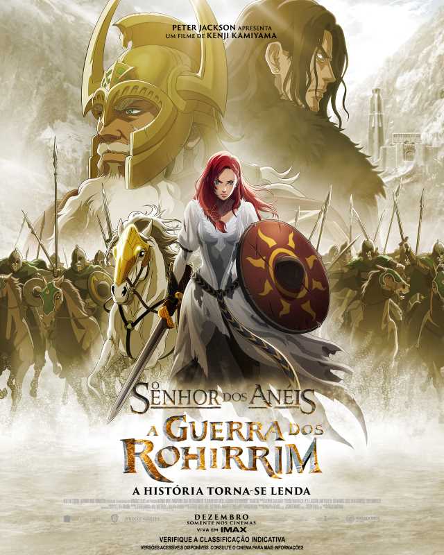 Cartaz do filme O Senhor dos Anéis: A Guerra dos Rohirrim.