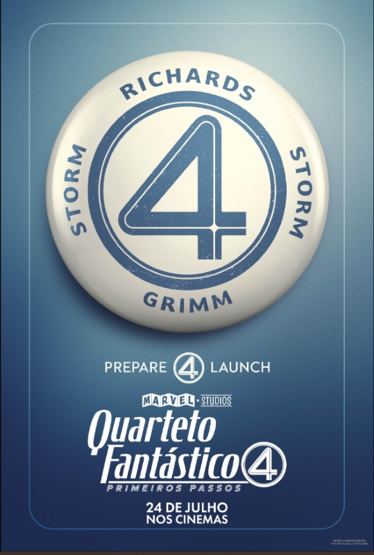 Cartaz de divulgação do filme Quarteto Fantástico.