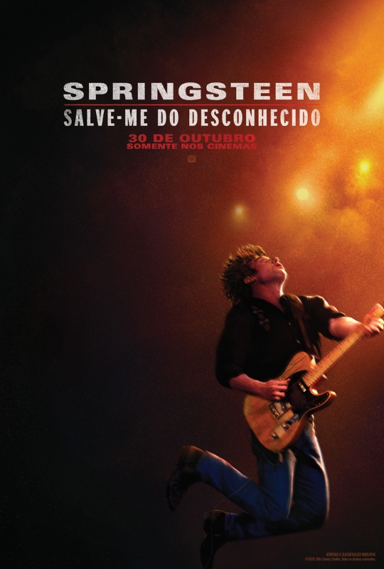 Cartaz de divulgação do filme Springsteen: Salve-me do Desconhecido.