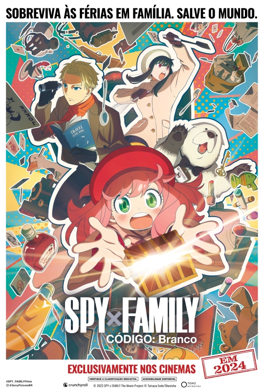 Cartaz do filme Spy x Family Código: Branco.