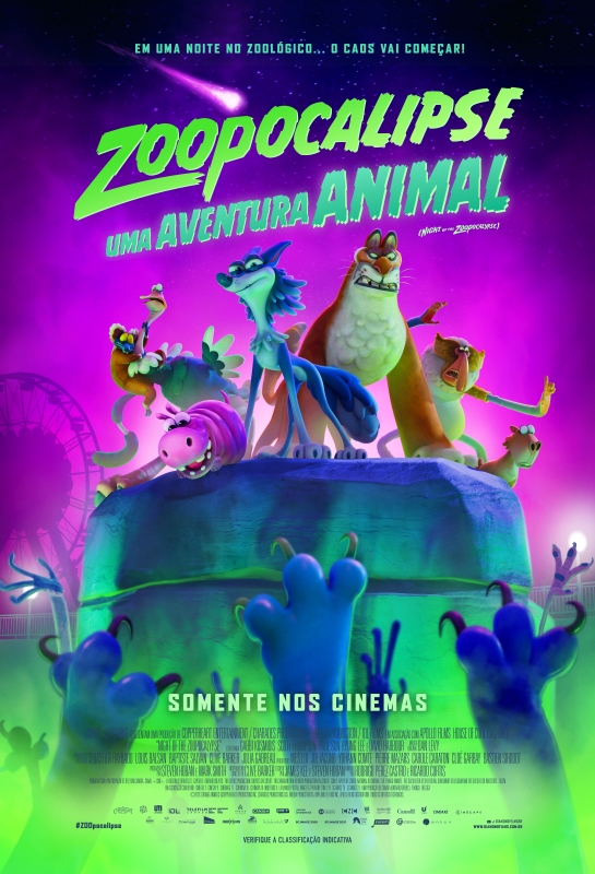 Cartaz de divulgação do filme Zoopocalipse - Uma Aventura Animal.